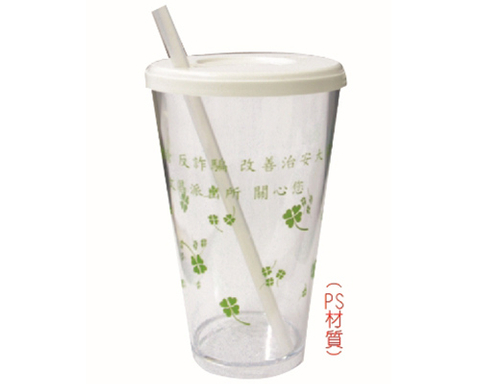 塑膠杯.420CC透明飲料杯