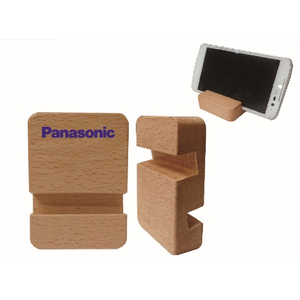 櫸木手機支架 雙面皆可使用