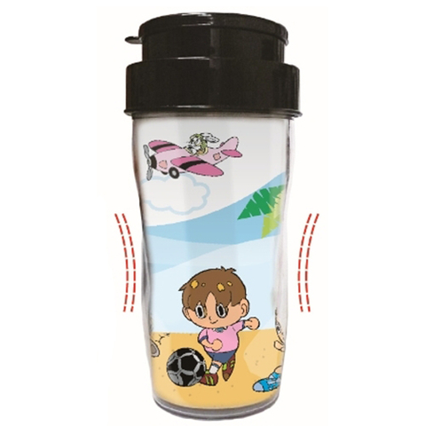 廣告杯.400CC 圓蓋曲線休閒廣告杯