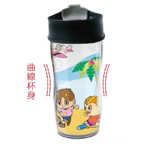 廣告杯.400CC新蓋曲線休閒廣告杯